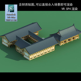 中式建筑 中式多层 中式民居