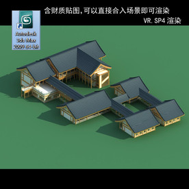 中式建筑 中式多层 中式民居