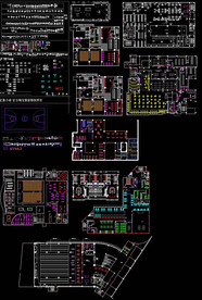 健身会所cad平面图块