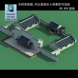 中式建筑 中式多层 中式民居