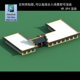 中式建筑 中式多层 中式民居