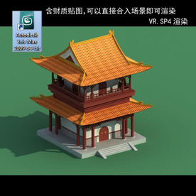 中式建筑 中式多层 中式民居