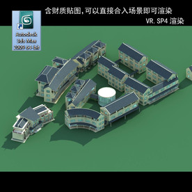 中式建筑 中式多层 中式民居