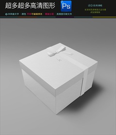通用高档礼盒样机一键贴图