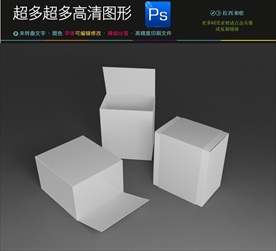 空白样品盒子样机效果图
