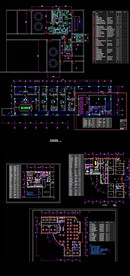 大型工厂厨房CAD图纸