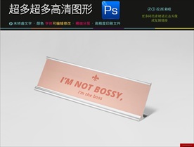 磨砂不锈钢门牌样机