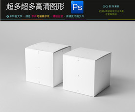 空白样品盒子样机效果图