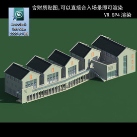 中式建筑 中式多层 中式别墅