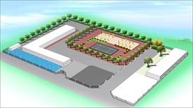 厂区院内绿化效果图