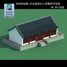 中式建筑 中式多层 中式别墅