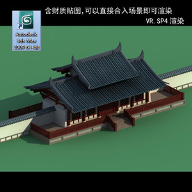 中式建筑 中式多层 中式别墅