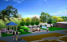 校园局部效果图