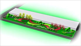 小花池绿化效果图