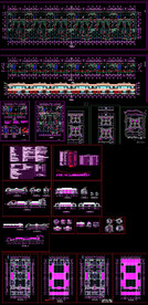徽派建筑街道施工图