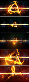 金色粒子大气星空宇宙流光特效