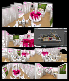 玫瑰水饮品展厅