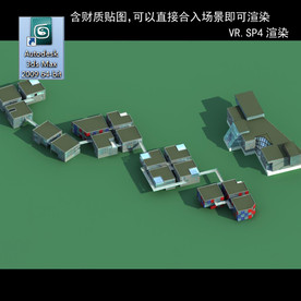 规划建筑 简易建筑 规划体块