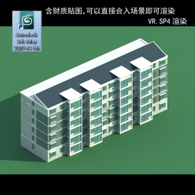 规划建筑 简易建筑 规划体块