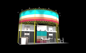 展览展示设计展台缤纷多彩