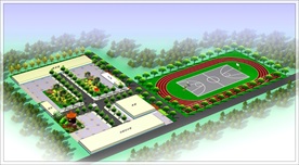 学校绿化效果图