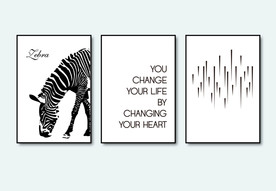 北欧简约 装饰画芯