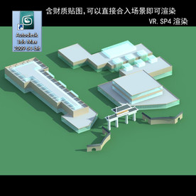 规划建筑 简易建筑 规划体块