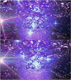 紫色碎片空间VJ舞台背景