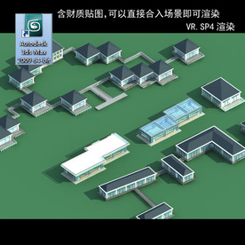 中式建筑 中式多层