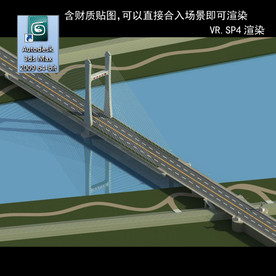 桥 车行桥 立交桥  桥模型