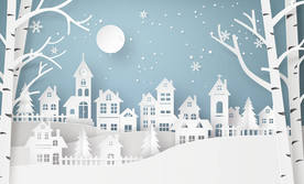 剪纸立体背景墙