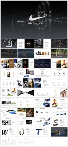 耐克高端运动体育竞技PPT