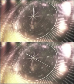 复古指南针转动