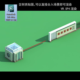 门卫室 门卫模型 厂区门卫