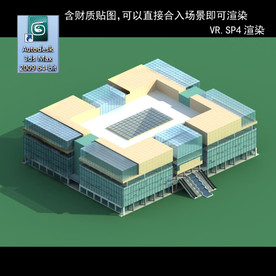 建筑模型图 效果图 多层建筑