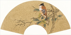 扇面线描 扇面白描 扇面素描