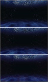 3D黑暗的海洋深处背景视频