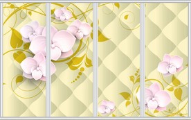 3D立体欧式花纹移门