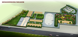 厂区园林生态效果图