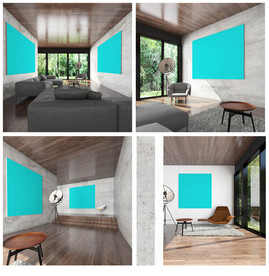 休息室广告画样机