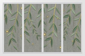 现代简约质感柳树移门