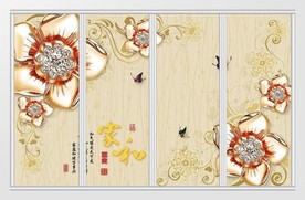 现代欧式奢华珠宝移门