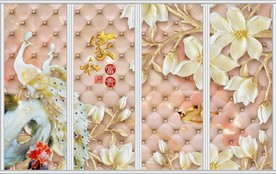 玉雕兰花家和富贵移门