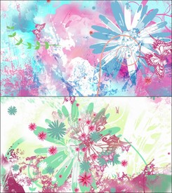 水彩春天花朵动态视频