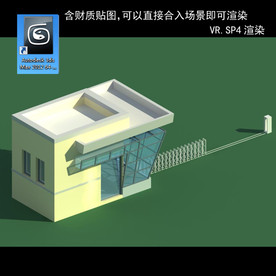 门卫室 门卫模型 厂区门卫