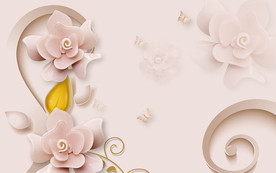 浮雕珠宝电视背景墙