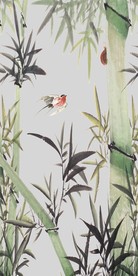 水墨竹子中式玄关