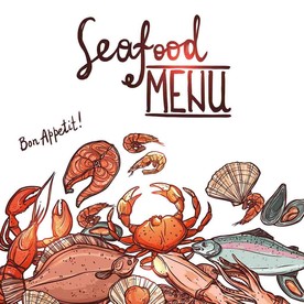 海鲜矢量设计素材