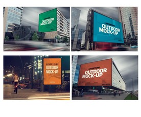 大型广告样机效果图