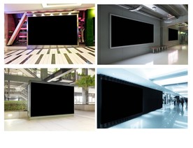 地铁过道广告样机图